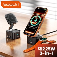 Toocki 25W QI2.2 Wireless Charger Station 3-in-1 For Phone 17 16 Pro Max Airpods lWacth Samsung S27 
