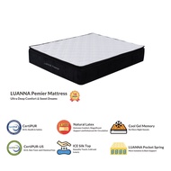 [LuluFurniutre.SG] LUANNA Primer Ice Silk Latex Pillow Top Pocketed Spring Mattress