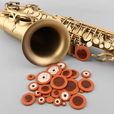 Trade edition Bb Tenor Eb Alto Bb Soprano Saxophone sound hole leather cushion packing Italy