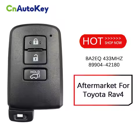CN007087 BA2EQ For Toyota Rav4 Smart Key 3 Buttons P4 88 DST-AES Chip 433MHz 89904-42180 89904-42321