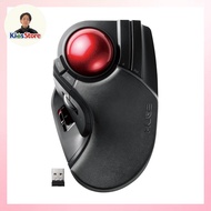 Trackball Mouse Tetikus ELECOM Wireless M-HT1DRXBK 8 Button Tilt Function Large Ball Black | Directl