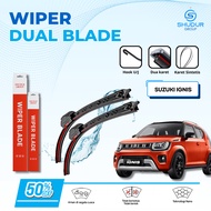 Dual Blade Car Wiper SUZUKI Ignis Frameless Model 2 Rubber Layers 1 Set RightKiri