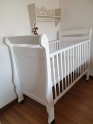 SENI DAYA Dion Cot Full Board 4 in 1 Baby Cot with Side Rail FREE GIFT PACKAGE