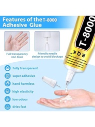 1pc 15ml/50ml/110ml Keo T8000, Keo dán thủ công để sửa chữa màn hình điện thoại di động, kính, gỗ, t