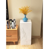 HY&amp; Marble Sculpture Base Table Hallway Stone Plate TV Cabinet next to Floor Living Room Flower Stand Decoration Bottom