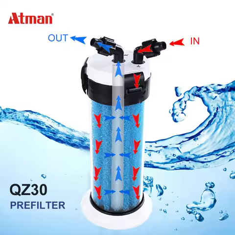 Atman-Aquarium Fish Tank Pre-Filter, Turtle Tank, Externe Filter for Zoet Water and Zeewater, QZ30
