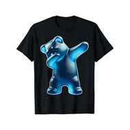 Gummy Bear, Blue Gummy Bear, Dabbing Gummy Bear T-Shirt Cotton Printed Shirts