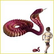 3D Printed Snake 3D Animals Snake Toys Prank Props Desk Decor Articulated Snake 3D Printed Toys for 