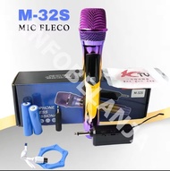 MIC WIRELESS BLUETOOTH KARAOKE PELANGI SUARA BAGUS LED CAS SUARA BAGUS