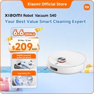 Xiaomi Robot Vacuum S40/S20 | 10000Pa suction fan blower, 5200mAh long battery life, hair anti-tangl