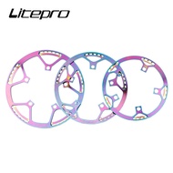 Litepro BMX Bike Integrated Chainring Ultralight BCD130MM Folding Bicycle Single  Chainwheel Colorful