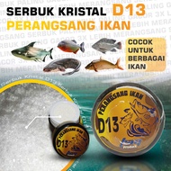 Perangsang Ikan D13 Serbuk Kristal Asli Cristal D 13 murni Campuran Umpan Ikan Mas Patin Lele Nila B