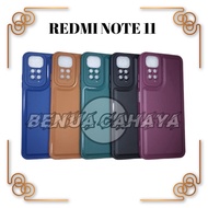 Softcase REDMI NOTE 11 PRO CASE LEATHER PRO SOFTCASE NEW - Benualampu