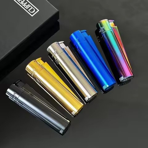 New Original Clipper Metal Windproof Jet Butane Lighter Turbo Portable Gas Lighter Smoking Accessori