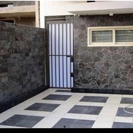 Redy batu alam batu templek hitam alami batu acak alami cocok untuk dinding lantai dll multifungsi