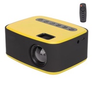 Led source Mini Projector 1920x1080P Micro USB 2W Speaker Black Yellow Portable Projector