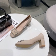 Qbey women's square high heels with G stone buckle, women's fashion CGV74 ANN_Official