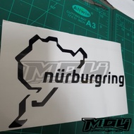car sticker (nurburgring) suitable for bumper,bonnet,mirror,body READY STOCK.!!