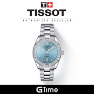 [Official Warranty] Tissot T101.910.11.351.00 Women's PR 100 Sport Chic Blue Dial Stainless Steel Strap Watch