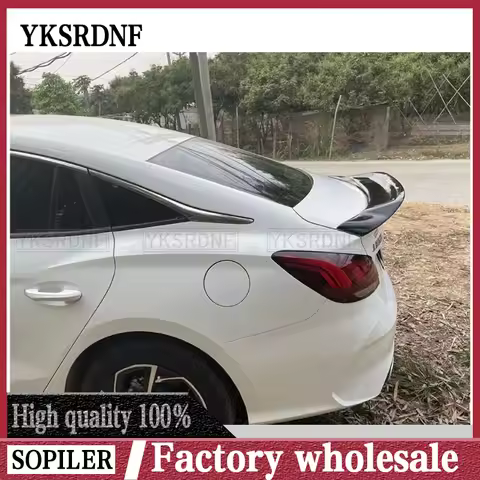 For Morris Garages MG5 high quality Carbon Fiber rear boot Wing Spoiler Rear Roof Spoiler Wing Trunk