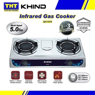 KHIND IGS1516 INFRARED DOUBLE BURNER DAPUR GAS STOVE COOKER 煤气炉