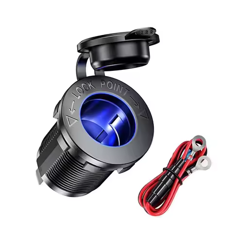 12V-24V Car Modification Socket Car Modification Cigarette Lighter Female Socket Car Charger Socket