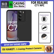 Slim Black Matte Case Realme C71 NFC Casing Protect Camera Full Cover