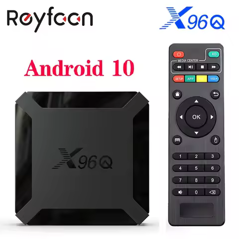 X96Q Android 10.0 TV Box 2GB 16GB Allwinner H313 Quad Core 4K 60fps H.265 2.G Wifi Google Player Sto