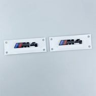 BMW M4 Leaf Side Gills Grille Emblem 4 Series Modification Thunder Mark Outlet M4cs G82 G83 Car Badg