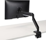 Elecom DPA-SS09BK Monitor Arm, Bracket Type, Easy to Install, Supports 17 to 35 Inches, Load Capacit
