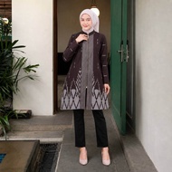 Set Couple Baju Batik Kemeja Tunik Kancing New Motif Garuda Terbaru / Tunik / Atasan wanita / Dress