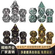 Metal Dice Hollow Dice Dungeon and Dragon Dice Polyhedron Board Game Cthulhu DND Dice Set
