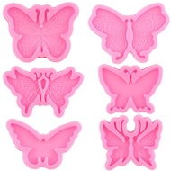 【DT】Butterfly Keychain Silicone Mould Key Chain Epoxy Resin Mold DIY Handmade Crafts Decoration Making Tools hot