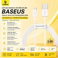 Baseus Superior Series Fast Charging Data Cable for i.P/i.P.d (2.4A, 480Mbps, Fast charge, ABS/TPE C