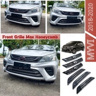 Perodua Myvi 2018-2020 Gen3 Front Grille Max Honeycomb Carbon Fiber Car Accessories KH Auto