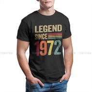 50 Year Old Gifts Legend Since 50Th Birthday Tshirts 1972 Men Harajuku T cotton