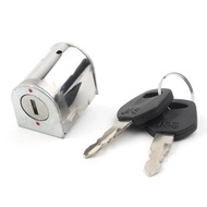Chrome Motorcycle Steering Handle Bar Lock Kits w/ Keys for Honda C50 C65 C70 C90 CT 90 C100 C102 C2