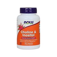 Now Foods Choline & Inositol 500mg 100 Capsules