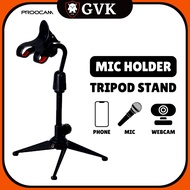 Proocam Microphone Clip Phone Holder Microphone Mount Stand Stand Tabletop Live Studio Room AA-16MB 