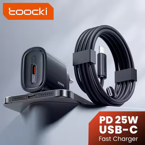 Toocki 25W USB Charger PD 3.0 PPS Fast Charging Mini USB Type C Phone Charger For Samsung S23 S24 S2