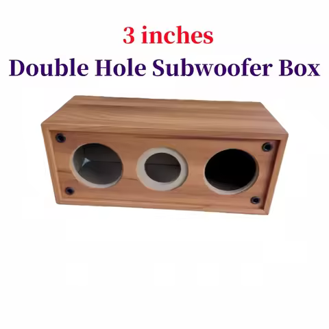 Double Hole 3-inch Center Speaker Empty Box,DIY Speaker Housing,Subwoofer Box,1Piece Mid-bass Sound 