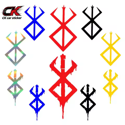 Berserk Brand of Sacrifice Car Sticker Blood Drip Dark Anime Vinyl Decal Waterproof Auto Window Lapt