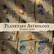 Planetary ASTROLOGY - JOURNAL PAPER - WALL DECOR - VINTAGE DECOR PAPER