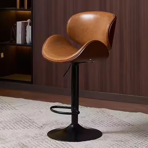 Adjustable and rotating bar stools, island chairs, backrest bar stools, live streaming high chairs, 