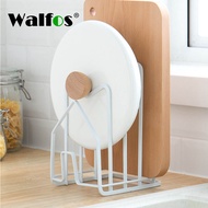 WALFOS ชั้นวางชั้นวางยืนหลายชั้นประหยัดพื้นที่กันสนิมคณะกรรมการตัดปฏิบัติครัว Organizer หม้อฝา H Old
