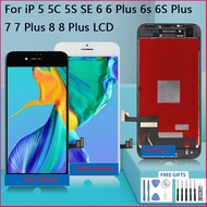 For iP LCD 4 4S 5 5C 5S SE 6 6S 6Plus 7 7Plus 8 8Plus Screen Digitizer Phone LCD Replacement Part Assembly With Tools