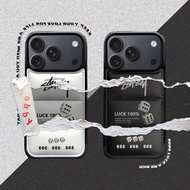 Dice Number 666 STUSSSY Label Down Jacket Soft Shell Phone Case Suitable For IPhone17 AIR 17P 17PM 1