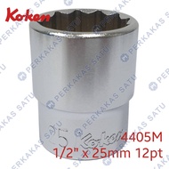 MATA 1/ 2" X 25MM 12PT KOKEN 4405M JAPAN 25 MM SOCKET SHOCK