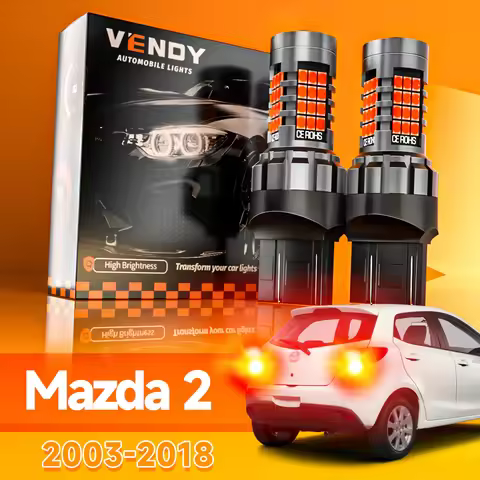 2pcs For Mazda 2 DE DH DL DJ DY 2003-2018 LED Brake Light 2007 2008 2010 2011 2012 2013 2014 2015 20