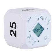 Compact Cube Timer Productivity Timer with Led Display Rotating Cube Timer 5-15-25-45 Min Led Displa